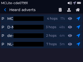 Heard adverts list
