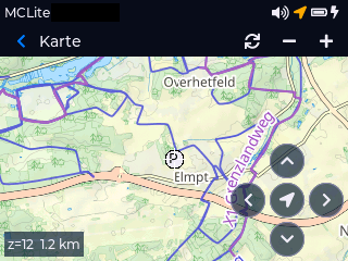 Map view with pan / zoom controls